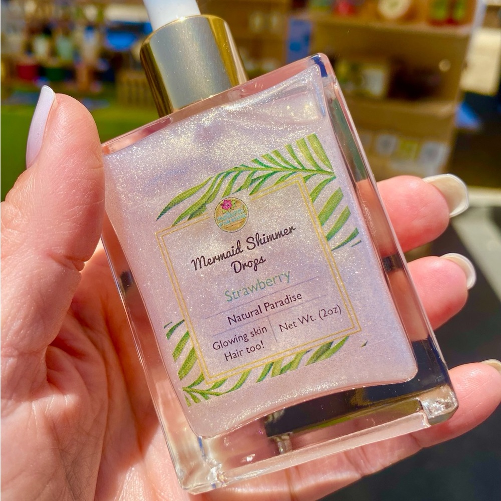 Natural Paradise Mermaid Shimmer Drops! Strawberry 🍓